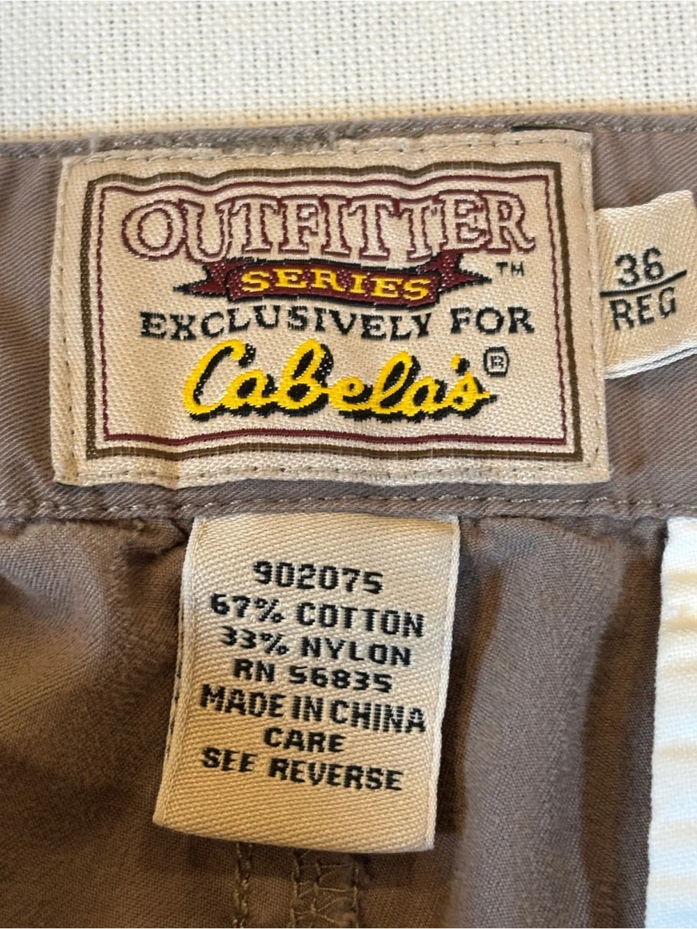 Cabela’s Outfitter Series Cargo Pants Men’s 36 Regular Hiking Tactical utility